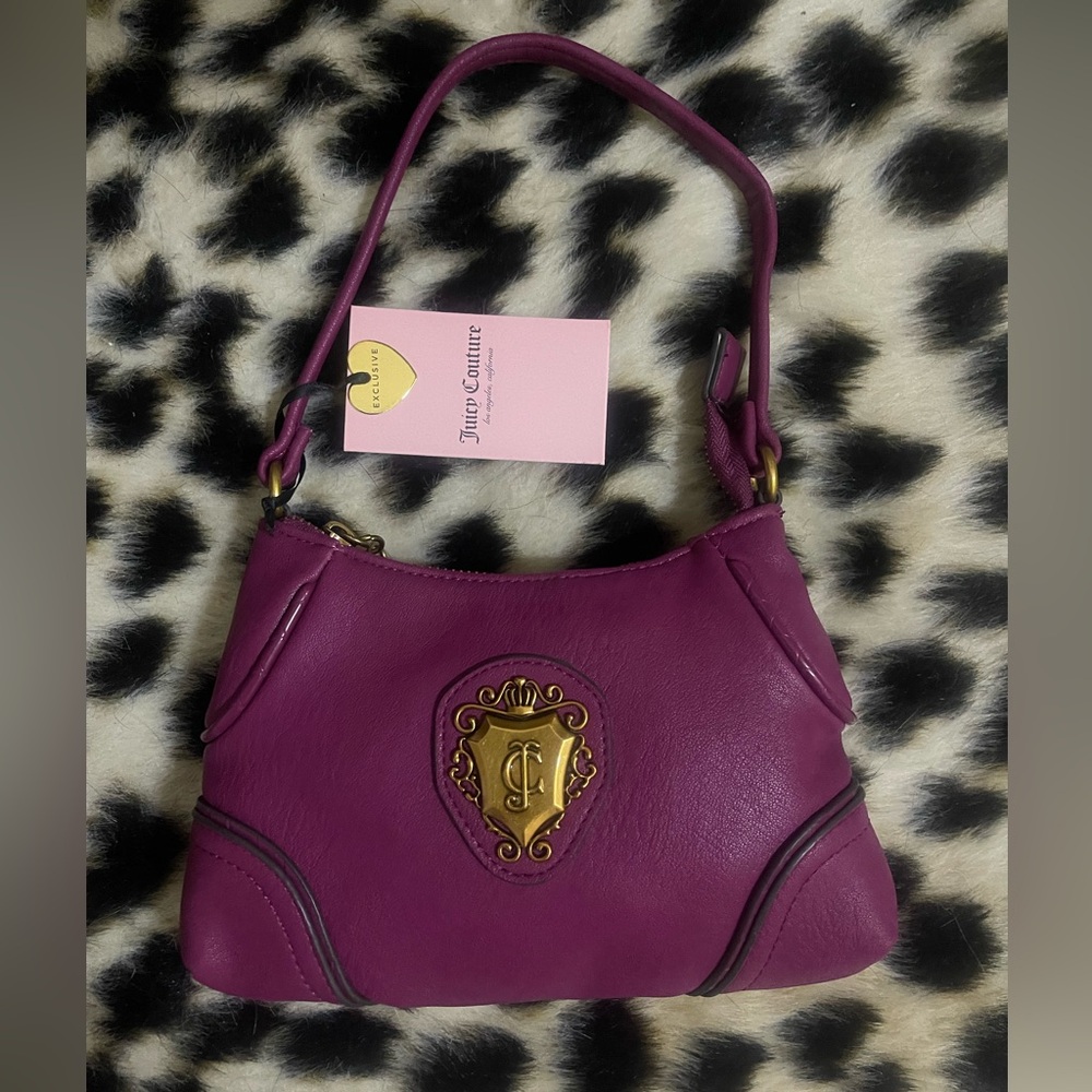 Juicy Couture Burgundy Handbag with Gold Accents